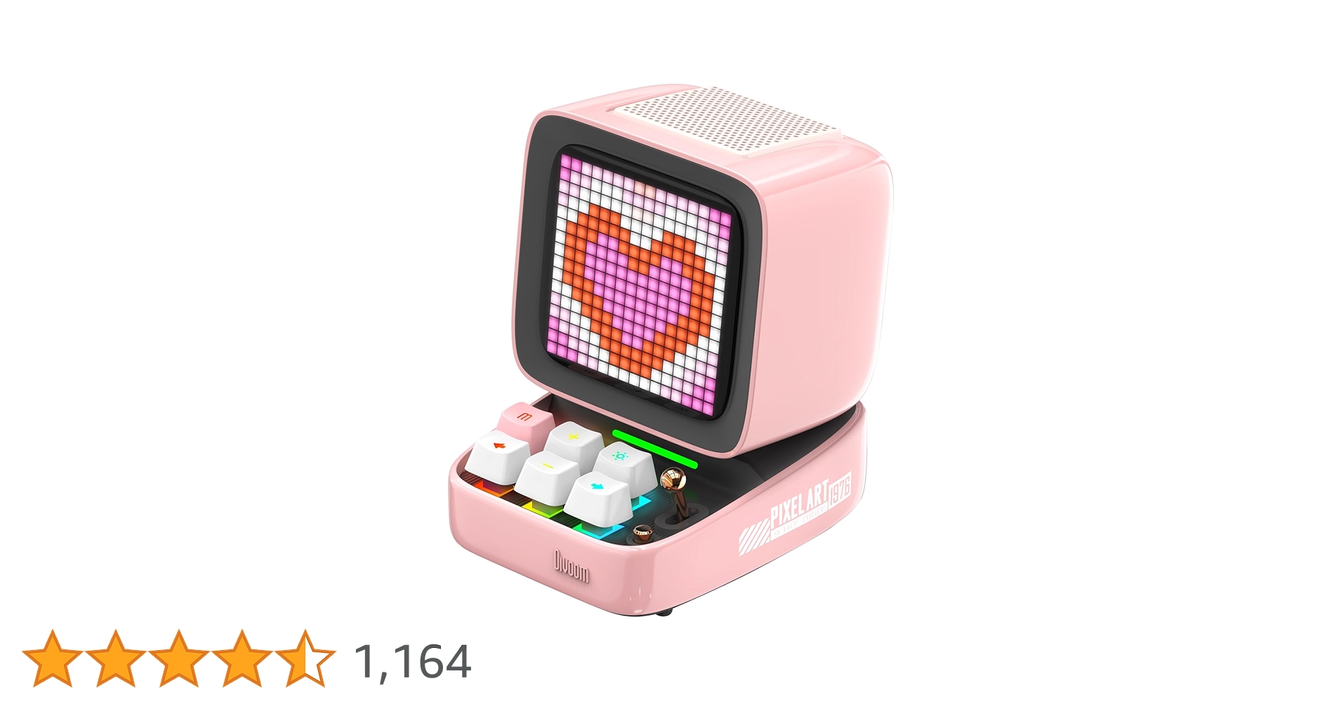 Divoom Ditoo-Pro ポータブルBluetoothスピーカー　ピンク DITOO PRO (PK) ポータブルBluetoothスピーカー | 【クロサワ